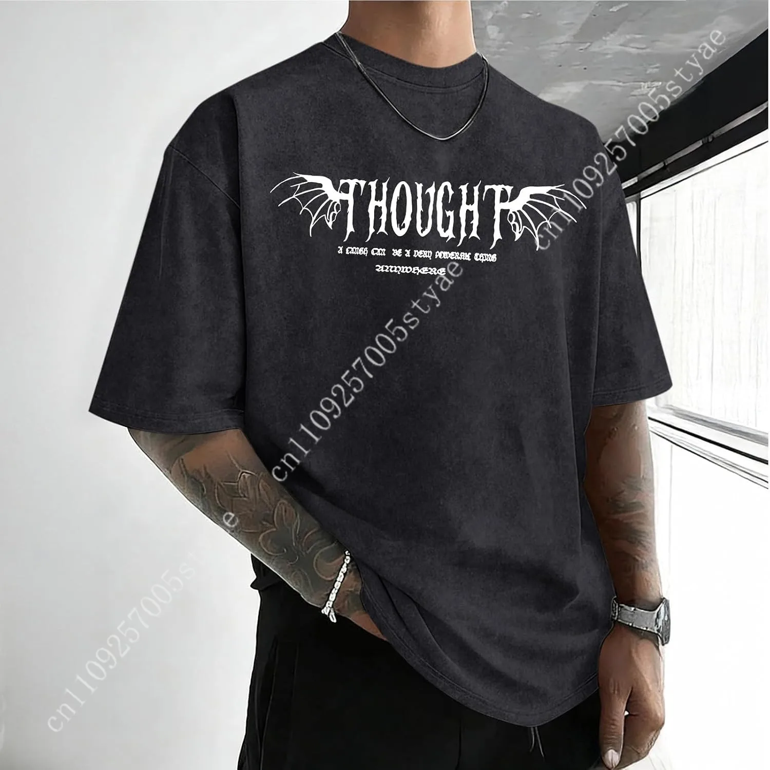 Mens Acid Wash Tshirt Oversize - огляд і ціна Acid Wash Vintage Graphic T Shirt